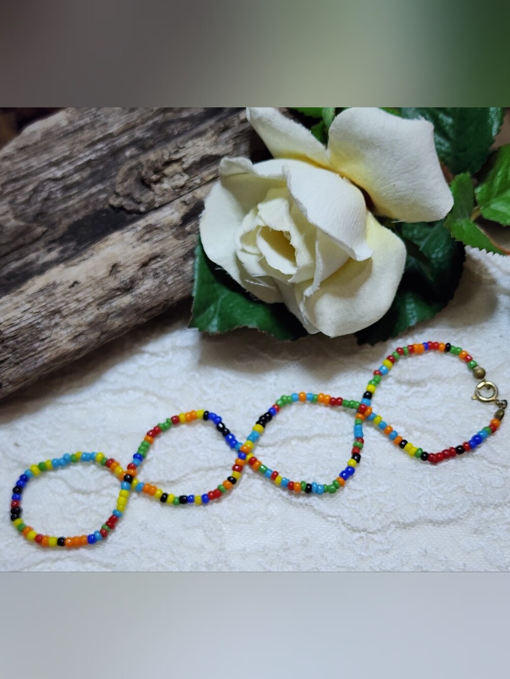 Handmade Multicolor Seed Bead Necklace Or Bracelet - Women Jewelry